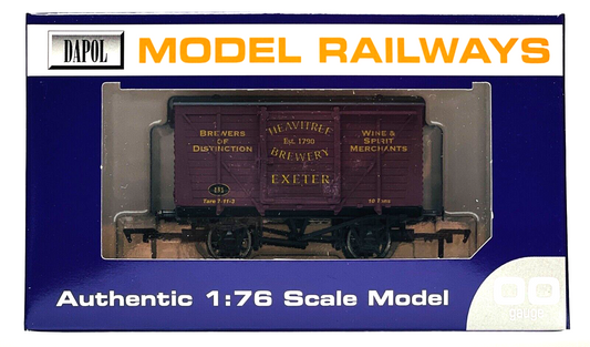 DAPOL 00 GAUGE - HEAVITREE BREWERY EXETER MR STYLE VENT VAN 131 (WESSEX WAGONS)