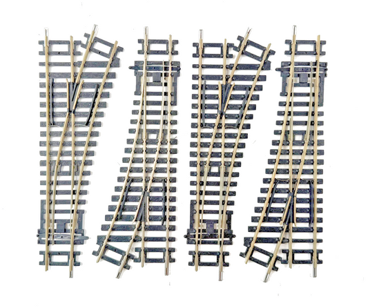 HORNBY 00 GAUGE - R8073 - RIGHT HAND POINT TRACK PIECE X 4 - (DCC CLIPS) UNBOXED