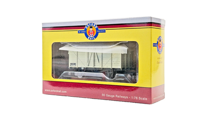 OXFORD RAIL 00 GAUGE - OR76GEGV003 - BR GER 10T COVERED VAN E612630 BOXED