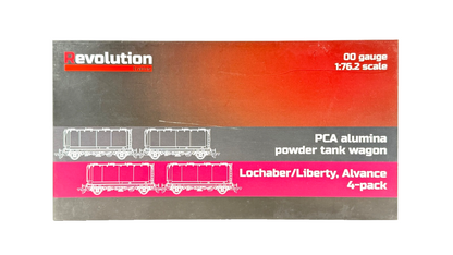 REVOLUTION TRAINS OO GAUGE - RT-PCA20-404K - PCA ALUMINA POWDER TANK WAGON SET