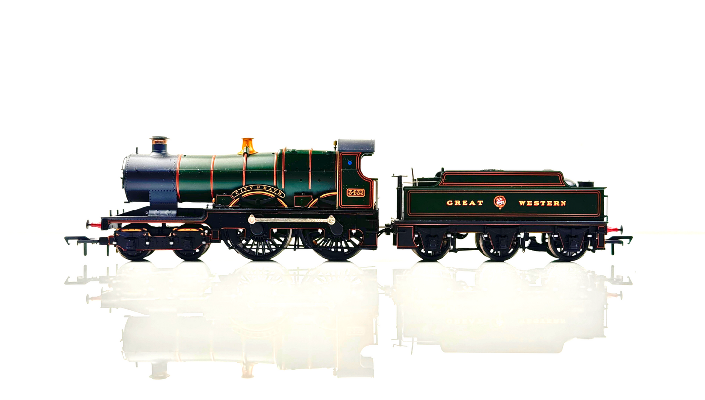 BACHMANN 00 GAUGE - 31-726 - CITY CLASS 3433 'CITY OF BATH' GWR GARTER CREST