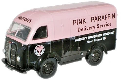 OXFORD DIECAST 1/76 SCALE - 76AK002 - PINK PARAFFIN AUSTIN K8 VAN - NEW