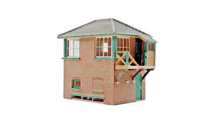 BACHMANN SCENECRAFT OO GAUGE - 44-061Z - LSWR TYPE 4 SIGNAL BOX - (NEEDS REPAIR)