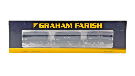 GRAHAM FARISH N GAUGE - 373-786 - SET OF TTA TANK WAGONS WEEDKILLING TRAIN