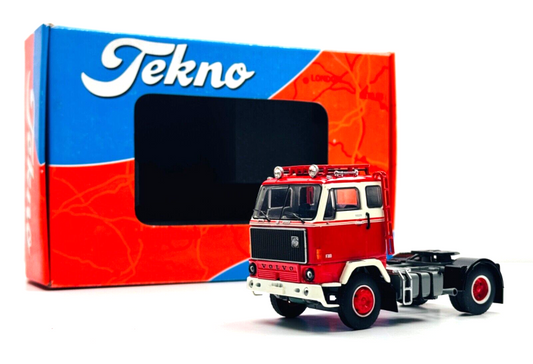 TEKNO 1/50 SCALE - 68025 - VOLVO F89 4X2 RED CAB UNIT (BASIC PLUS) - BOXED