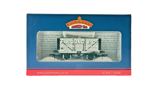 BACHMANN 00 GAUGE - 37-101Q - 7 PLANK WAGON F. ROUND & CO WEST BROMWICH (WARLEY)