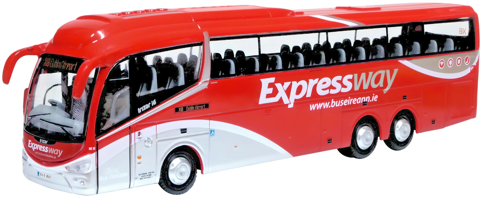 OXFORD DIECAST 1/76 SCALE - 76IR6008 - IRIZAR I6 BUS EIREANN EXPRESSWAY - NEW