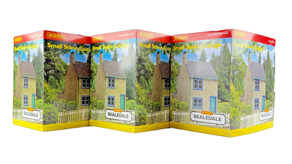 HORNBY OO GAUGE SKALEDALE - R8753 - SMALL STONE COTTAGE ROW OF 3 BOXED