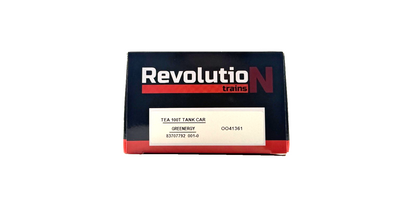 REVOLUTION TRAINS OO GAUGE - OO41361 - TEA 100T TANK CAR GREENERGY LIVERY BOXED