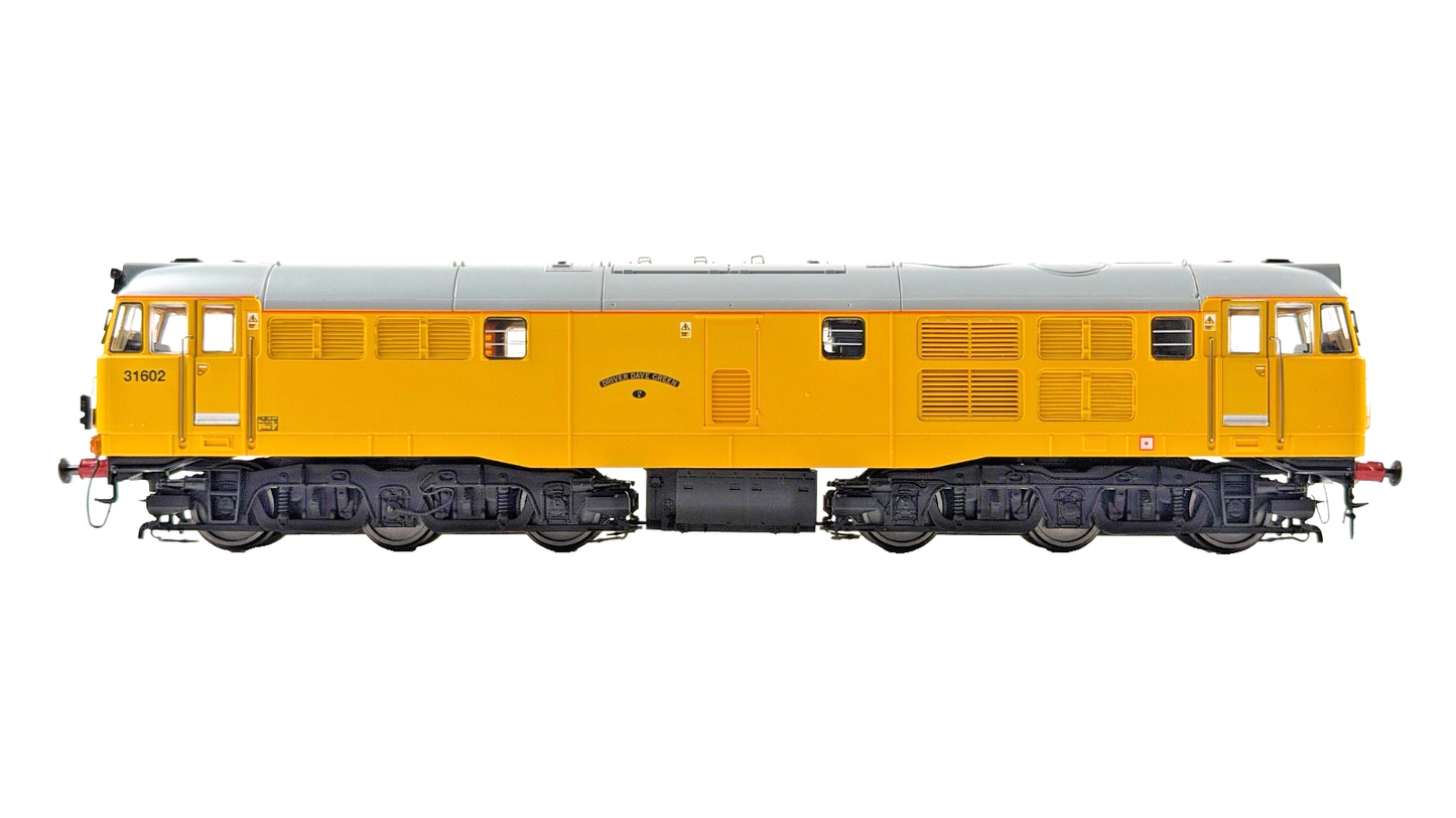 HORNBY OO GAUGE - R3745 - CLASS 31 DIESEL LOCOMOTIVE 31602 NETWORK RAIL YELLOW