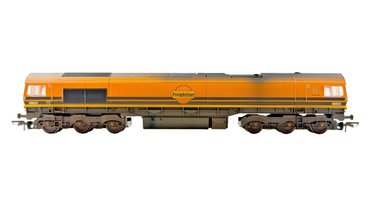 HORNBY OO GAUGE - R3922 - CLASS 66 DIESEL 66623 FREIGHTLINER TMC WEATHERED