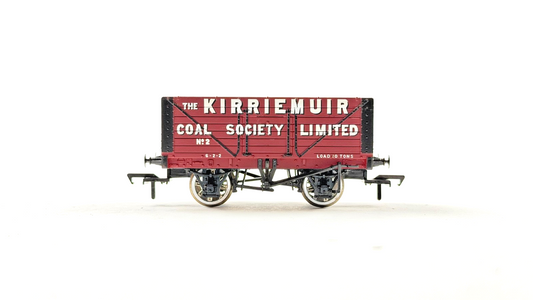 BACHMANN 00 GAUGE - 37-100M - 7 PLANK WAGON KIRRIEMUIR COAL SOCIETY NO.2 UNBOXED