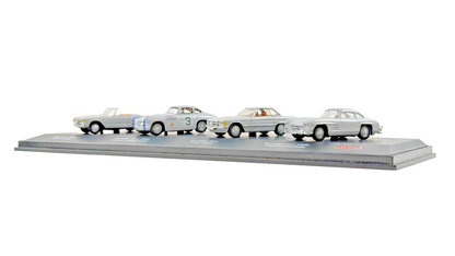 SCHUCO JUNIOR LINE 1/72 SCALE MERCEDES BENZ SILVER FOUR CAR GIFT SET BOXED