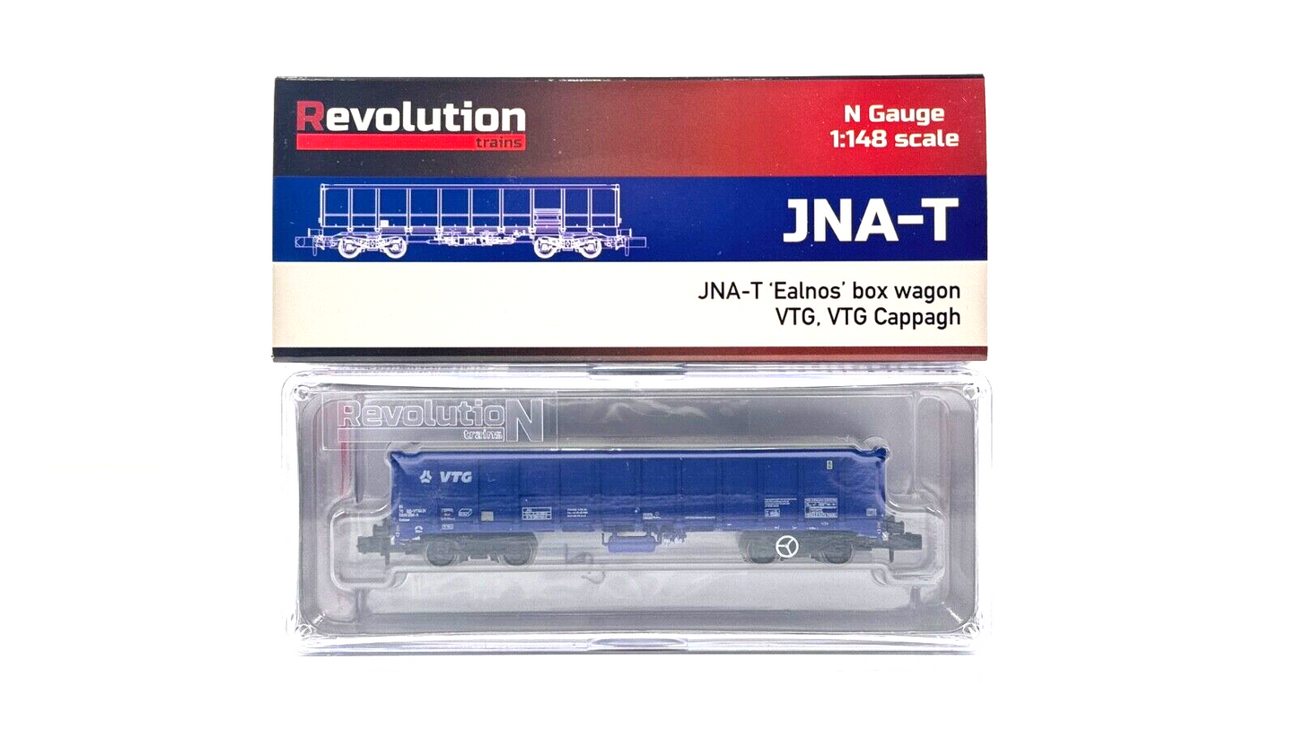 REVOLUTION TRAINS N GAUGE - 107B - JNA BOX WAGON VTG CAPPAGH BLUE - BOXED