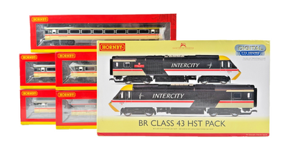 HORNBY OO GAUGE - R3602TTS - BR INTERCITY CLASS 43 HST & 5 COACHES DCC SOUND