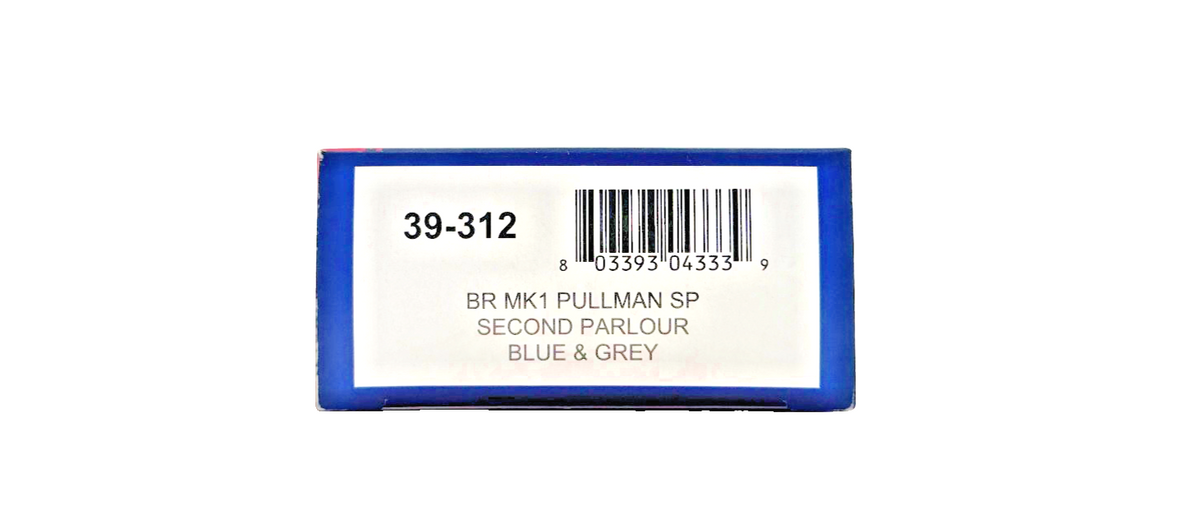 BACHMANN OO GAUGE - 39-312 - BR MK1 PULLMAN SP SECOND PARLOUR BLUE GREY - BOXED