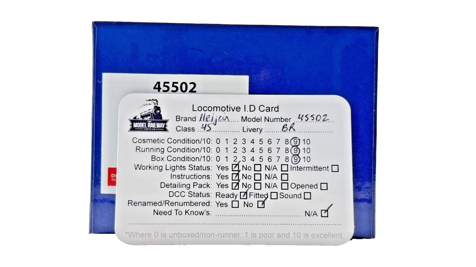 HELJAN OO GAUGE - 45502 - CLASS 45/1 DIESEL 45118 BR BLUE (HI HEADLIGHT) BOXED