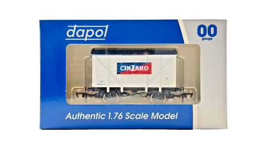 DAPOL 00 GAUGE - CINZANO SPARKLING WINE 12T VENT VAN (LIMITED EDITION)