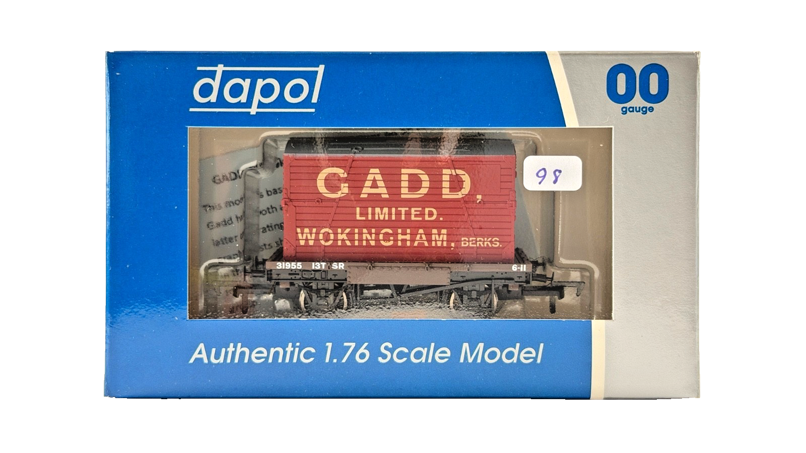 DAPOL 00 GAUGE - GADD WOKINGHAM BERKS SR SOUTHERN CONFLAT (LIMITED EDITION)