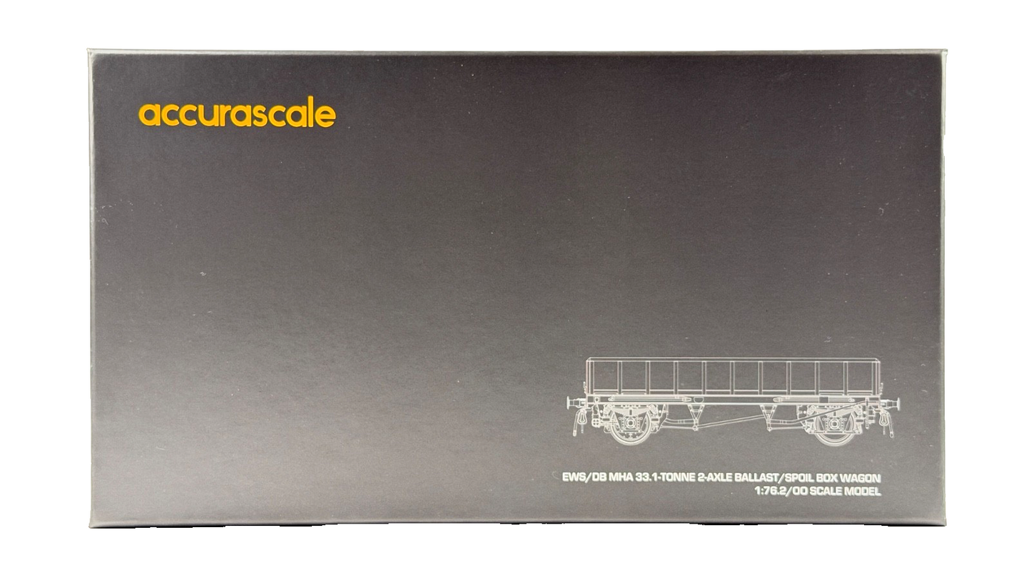 ACCURASCALE OO GAUGE - ACC2551MHA-DB2 - DB MHA 33.1T 2-AXLE BALLAST BOX WAGONS