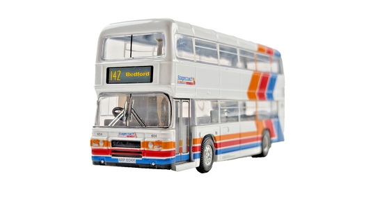 CORGI 1/76 SCALE - LEYLAND OLYMPIAN STAGECOACH BEDFORD DOUBLE DECKER UNBOXED #2