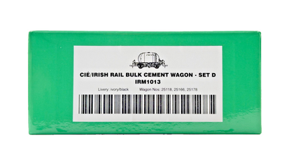 IRISH RAILWAY MODELS 00 GAUGE - IRM1013 - CIE/IRISH RAIL BULK CEMENT WAGON SET D