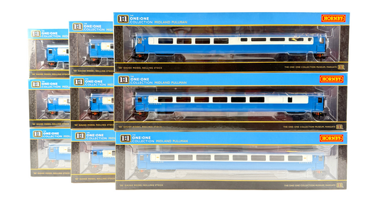 HORNBY OO GAUGE - ONE:ONE MIDLAND BLUE PULLMAN MK3 PASSENGER COACHES X 9