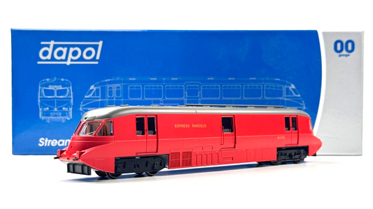 DAPOL 00 GAUGE - 4D-011-101 - STREAMLINED RAILCAR 17 EXPRESS PARCELS BR CRIMSON