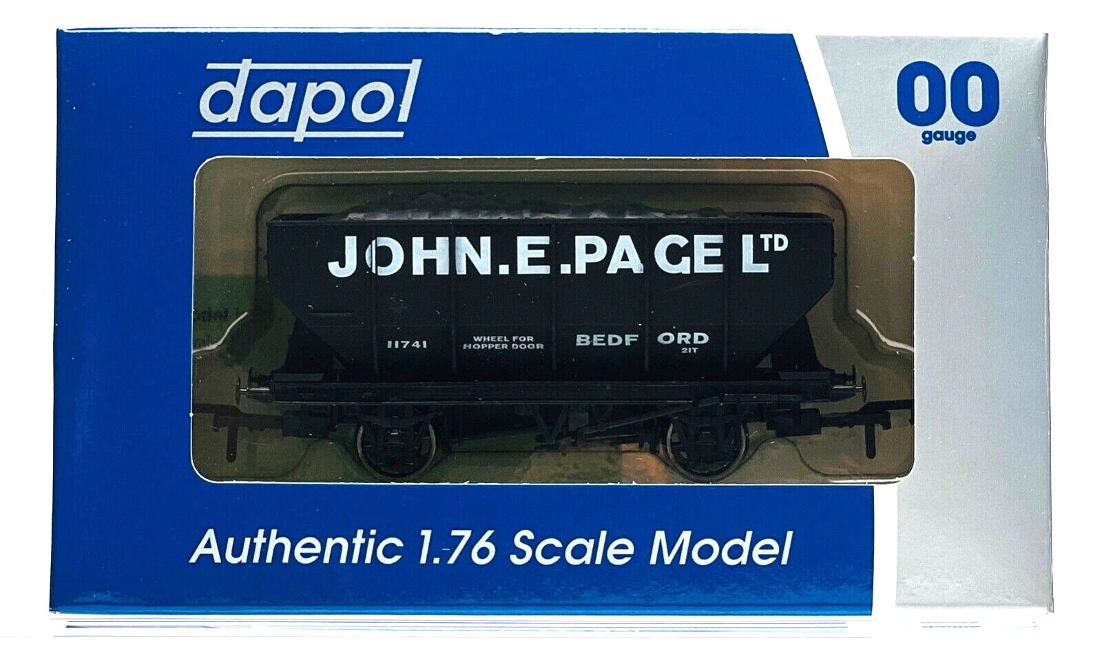 DAPOL 00 GAUGE - JOHN W PAGE BEDFORD HOPPER WAGON 11741 (SIMPLY SOUTHERN)