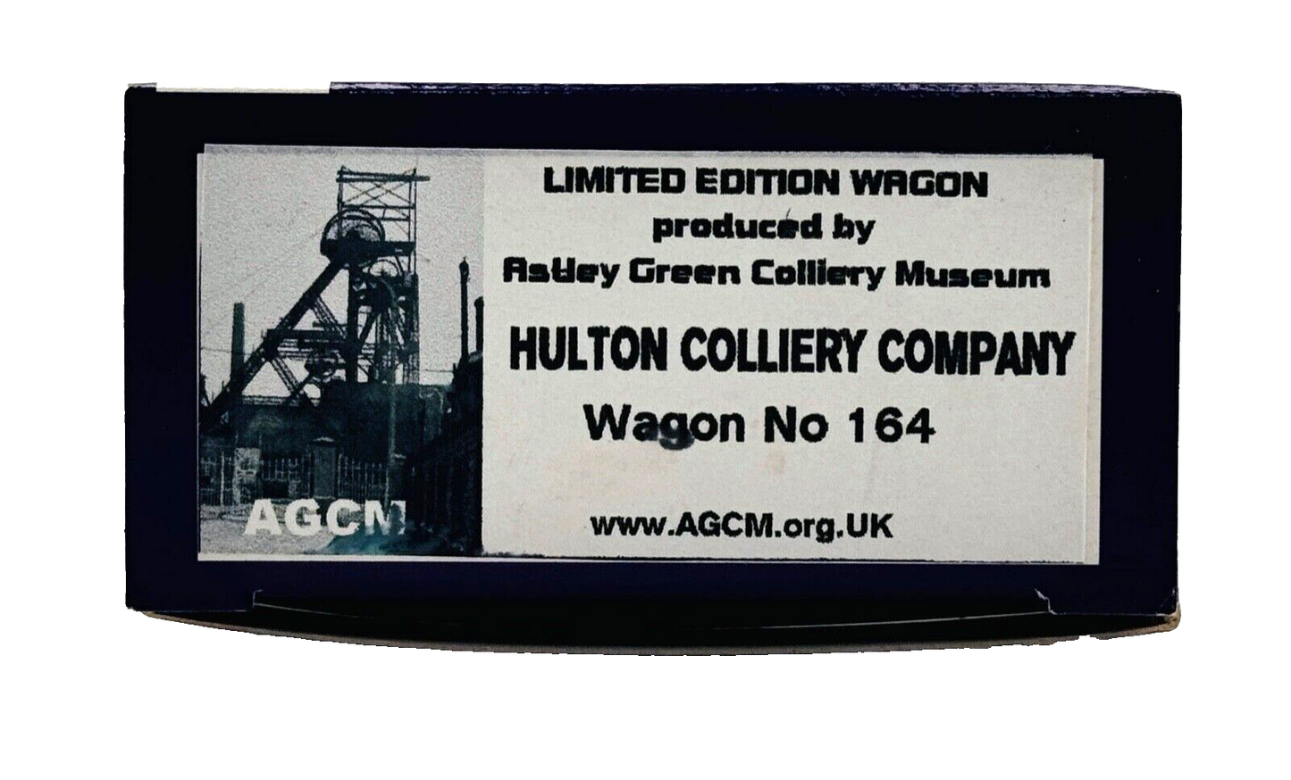 DAPOL 00 GAUGE - HULTON COLLIERY CHEQUERBENT WAGON NO.164 (LIMITED EDITION)