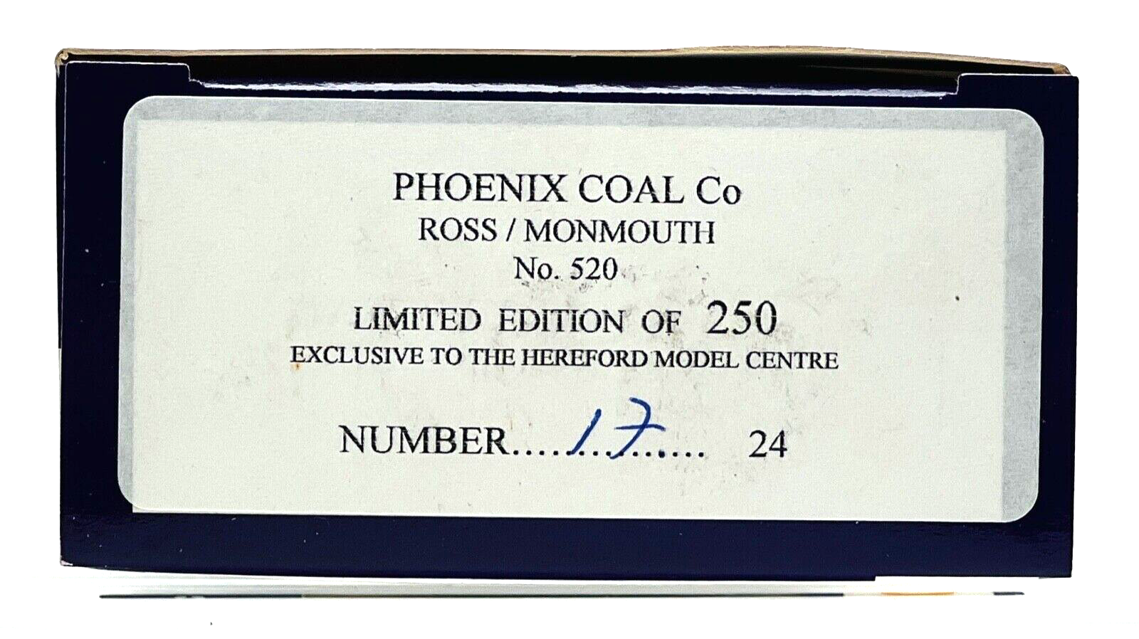 DAPOL 00 GAUGE - 'PHOENIX COAL CO ROSS & MONMOUTH NO.520' (LIMITED EDITION)