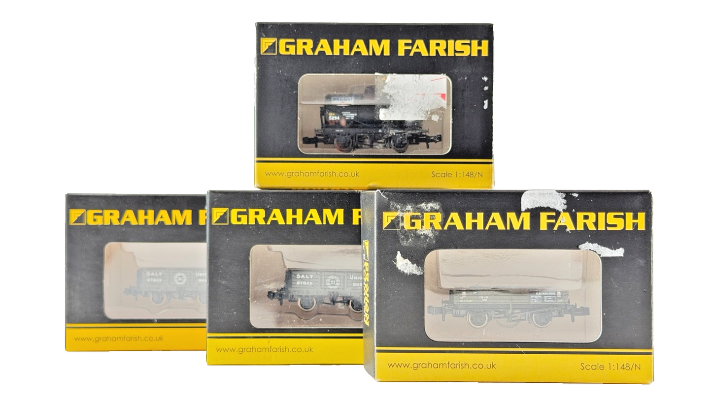GRAHAM FARISH N GAUGE - 373-675A/377-059/377-503 - SALT UNION DEPT OLIVE MOBIL