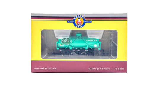 OXFORD RAIL 00 GAUGE - OR76TK2005 - 12 TON TANK WAGON FISONS SULPHURIC LIQUID 31