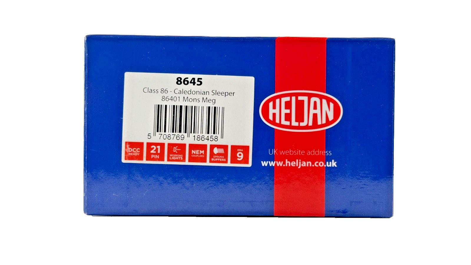 HELJAN OO GAUGE - 8645 - CLASS 86 ELECTRIC 86401 CALEDONIAN SLEEPER MONS MEG TMC