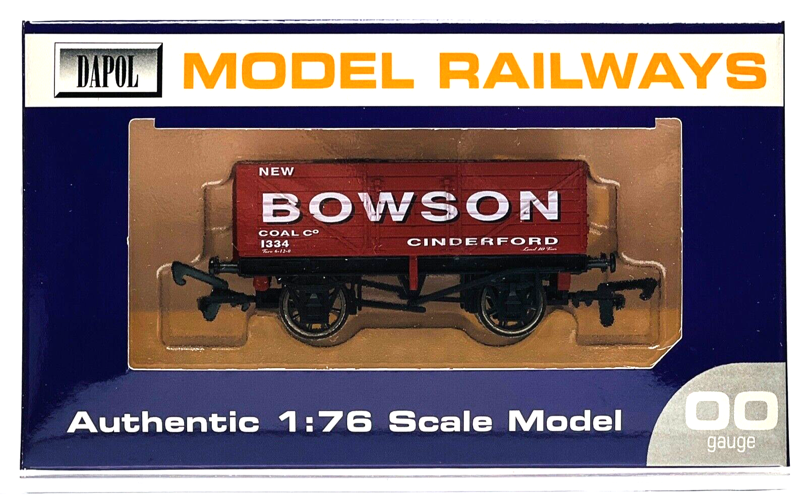 DAPOL 00 GAUGE - NEW BOWSON COAL CO. CINDERFORD WAGON NO.1334 (LIMITED EDITION)