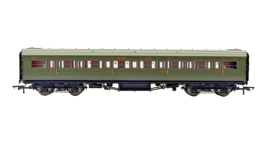 HORNBY OO GAUGE - SR SOUTHERN MAUNSELL FIRST CLASS COACH 7224 - UNBOXED