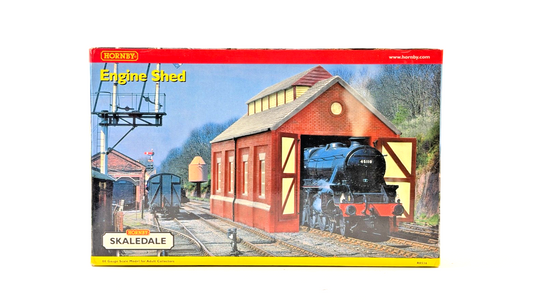 HORNBY 00 GAUGE SKALEDALE - R8536 - RED BRICK SINGLE ROAD ENGINE SHED BOXED