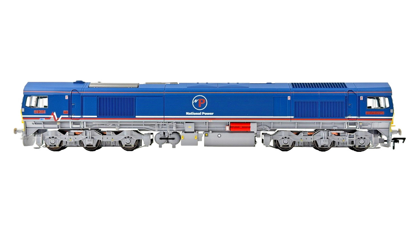 DAPOL OO GAUGE - 4D-005-003 - CLASS 59 DIESEL 59204 NATIONAL POWER BLUE BOXED