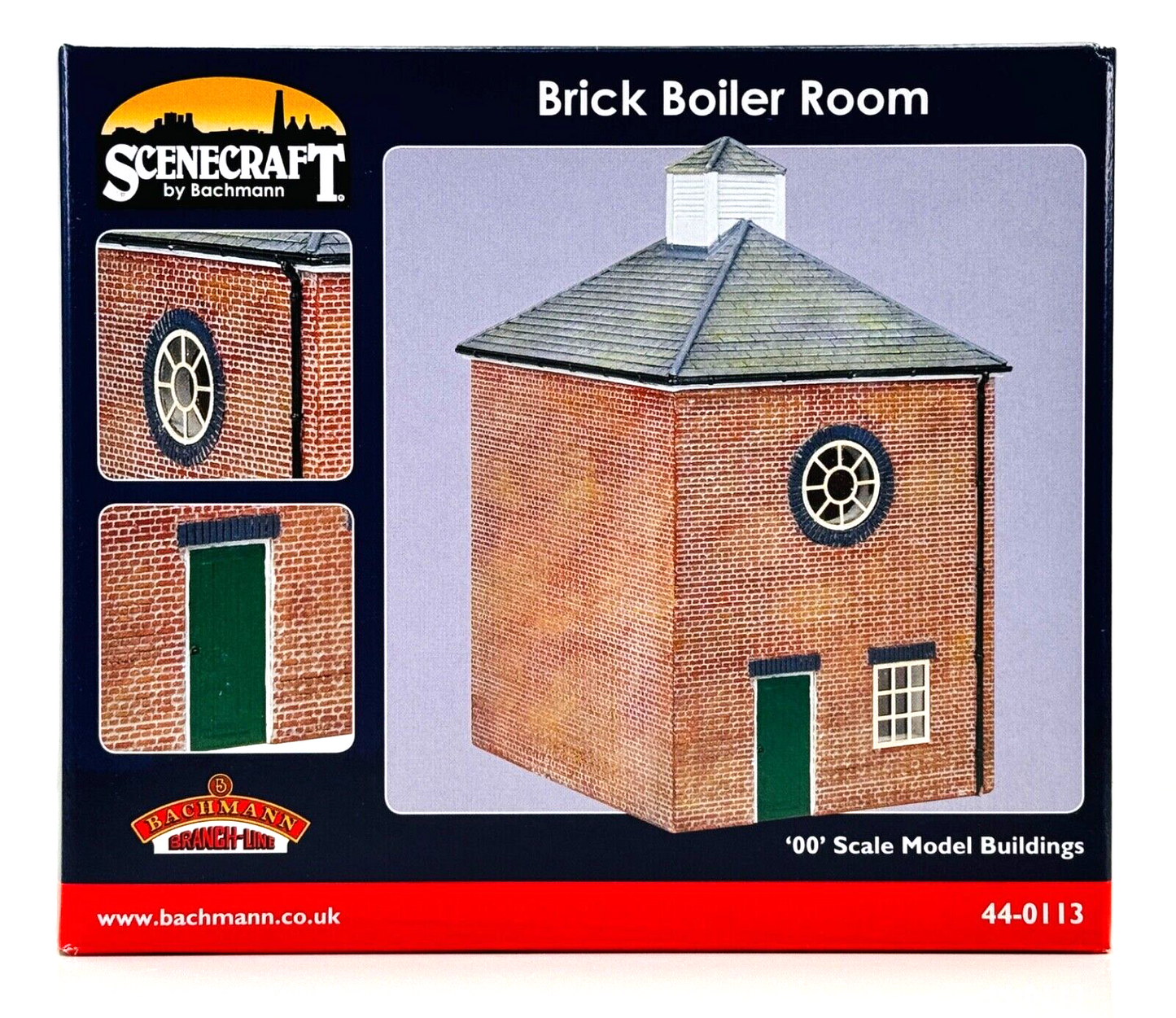 BACHMANN 00 GAUGE SCENECRAFT - 44-0113 - BRICK BOILER ROOM - NEW BOXED