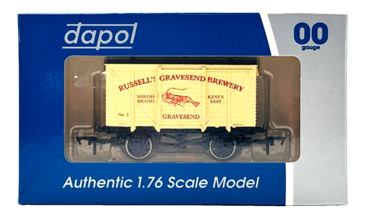 DAPOL 00 GAUGE - RUSSELL'S GRAVESEND BREWERY VENT VAN NO.3 (LIMITED EDITION)