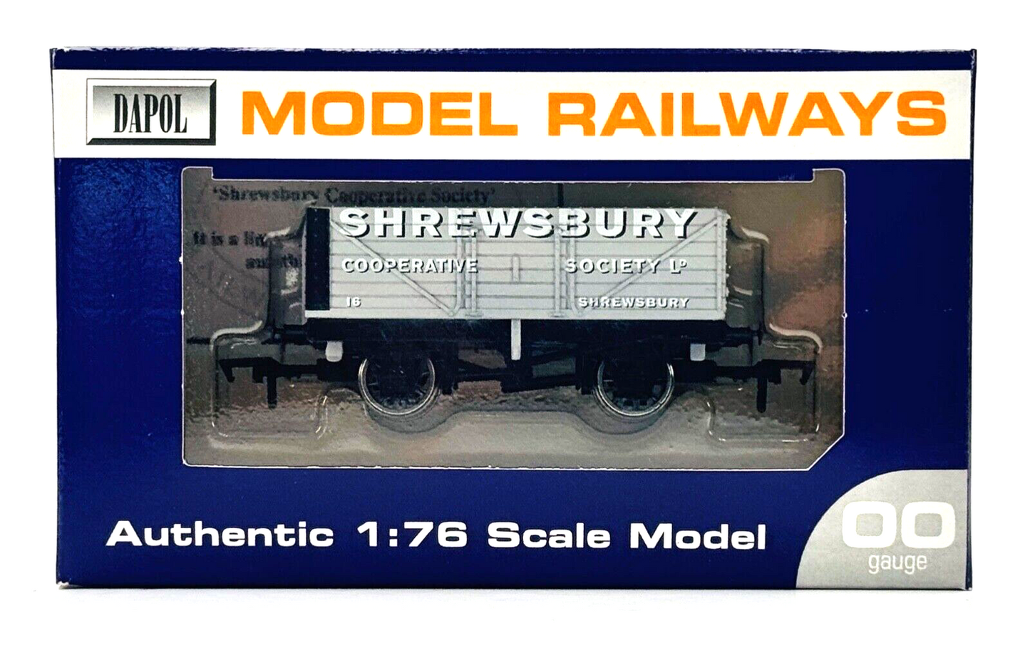 DAPOL 00 GAUGE - SHREWSBURY COOPERATIVE SOCIETY WAGON NO.16 (LIMITED EDITION)