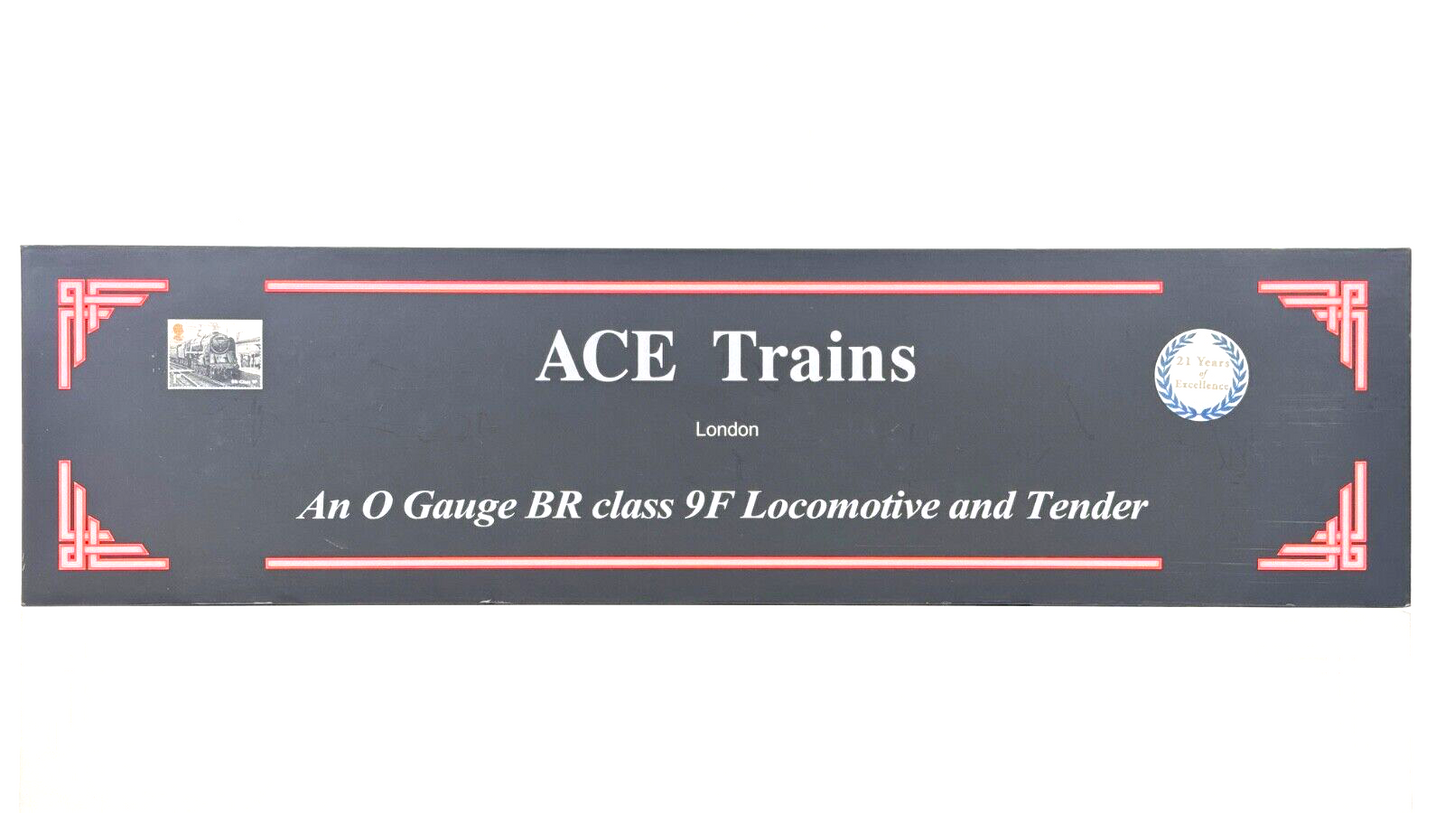 ACE TRAINS O GAUGE BR BLACK 2-10-0 CLASS 9F LOCOMOTIVE & TENDER 92098 TYNE DOCK