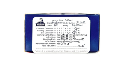 BACHMANN 00 GAUGE - 31-004 - ROBINSON O4 63598 BR BLACK EARLY EMBLEM (WEATHERED)